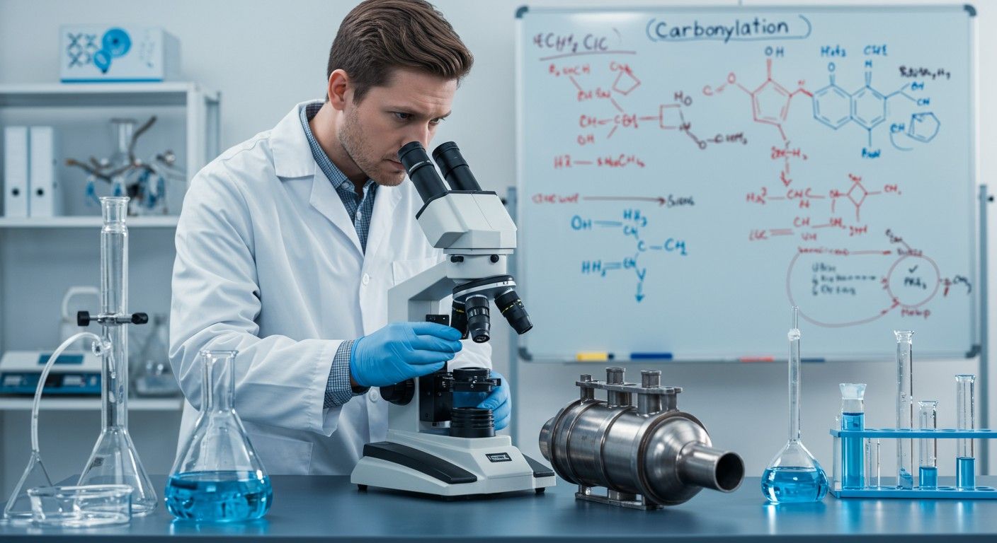 A katalizátorok fejlődése kulcsszerepet játszik a karbonilezésben.