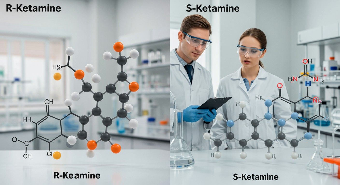 Az R-ketamin antidepresszáns hatása gyorsabb, mint az S-ketaminé.