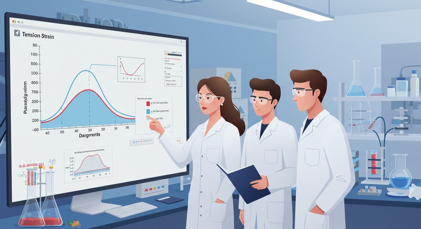 A feszültség-nyúlás diagram az anyagok deformációját jellemzi.