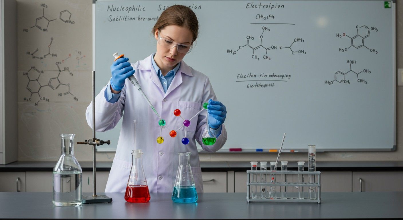 A nukleofil támadók elektronhiányos központokat céloznak meg.