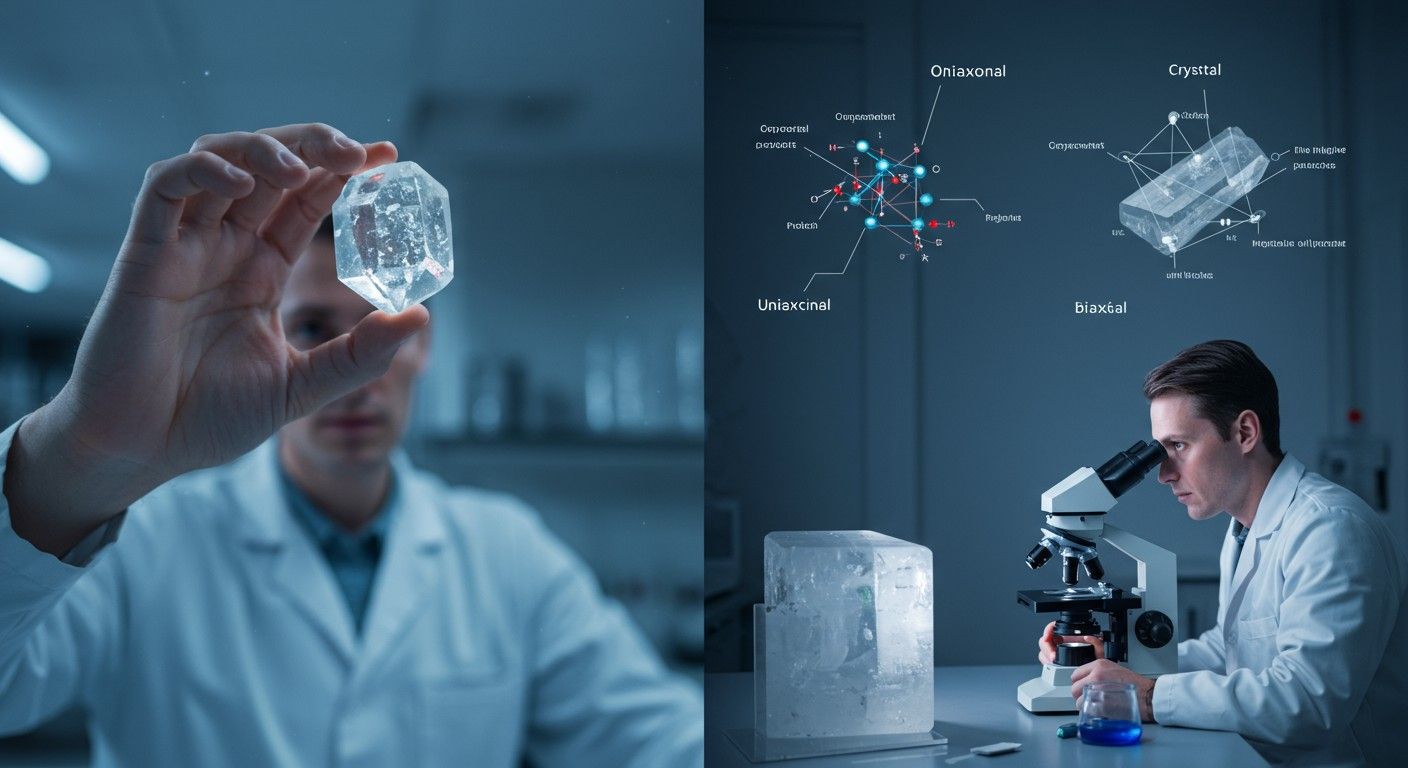 Az egytengelyű kristályokban az irányok optikai válaszai egységesek.