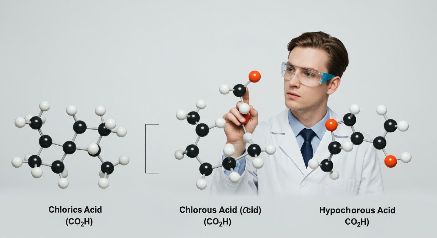 A klór(III)-sav savassága eltér más klór-oxosavaktól.