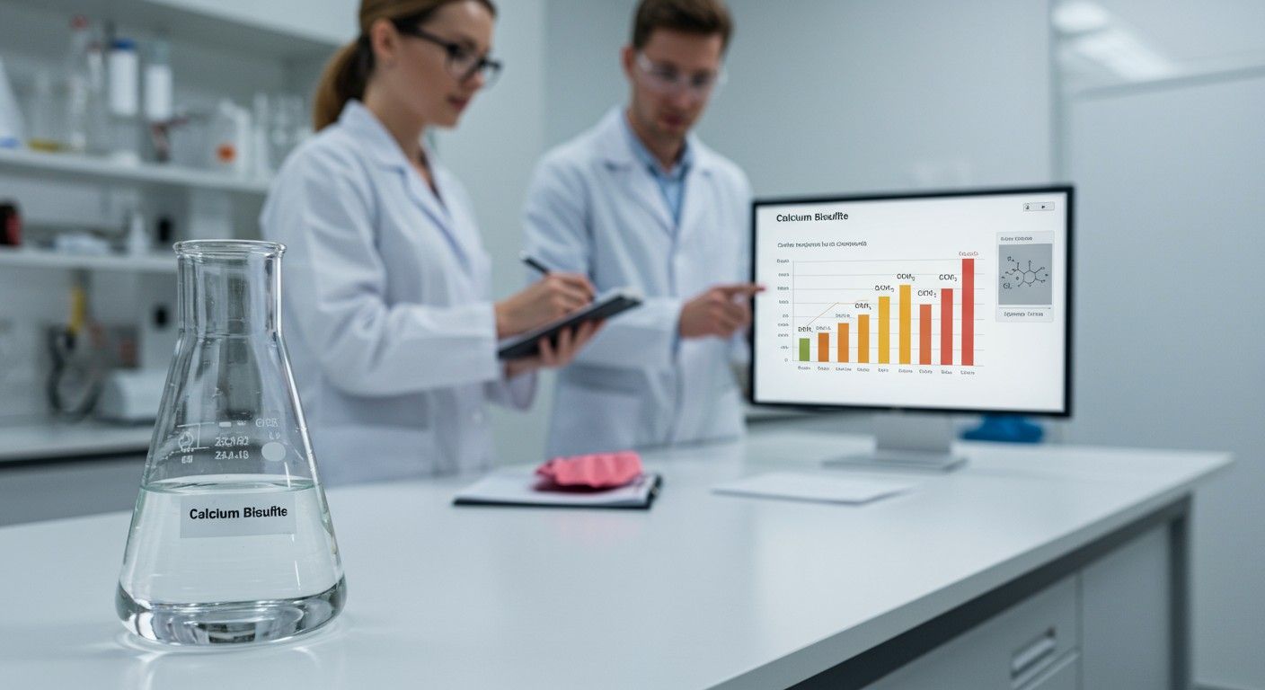 A kalcium-biszulfit savas reagensekkel különbözik más szulfitoktól.