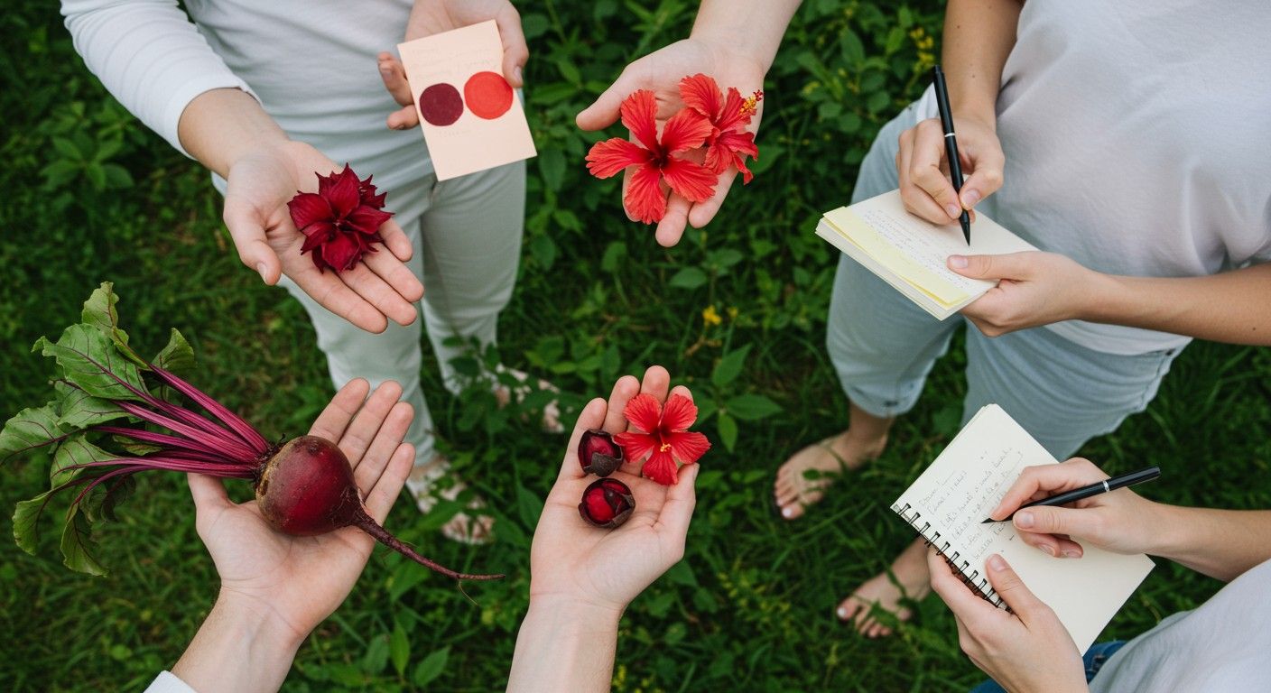 A természetes vörös színezékek közé tartozik a hibiszkusz.
