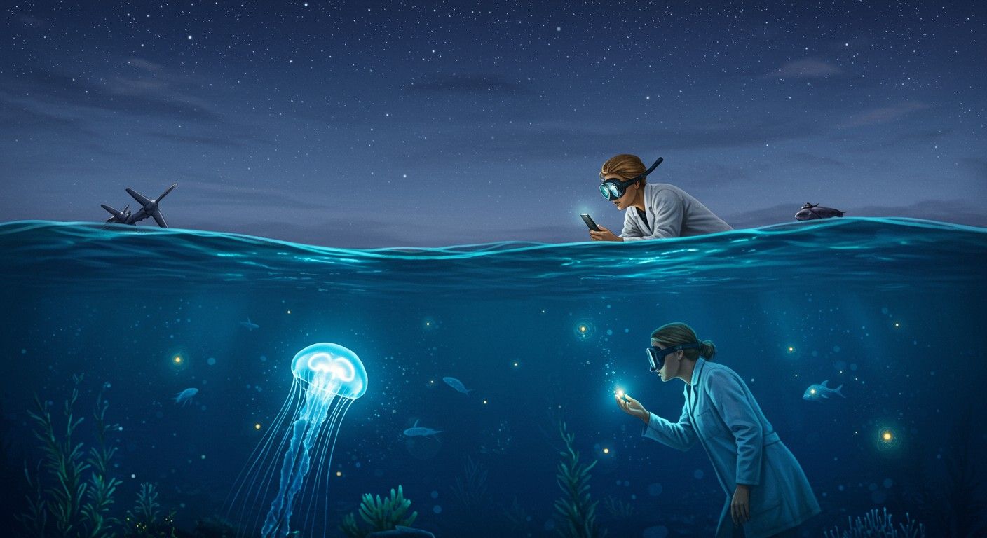 A biolumineszcencia vonzó a ragadozók elkerülésében.