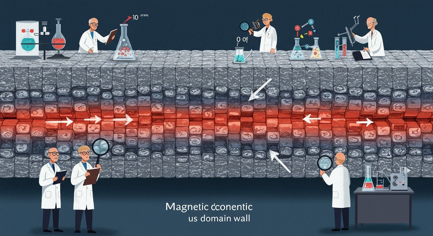 A doménfalak mozgása befolyásolja a mágneses tulajdonságokat.