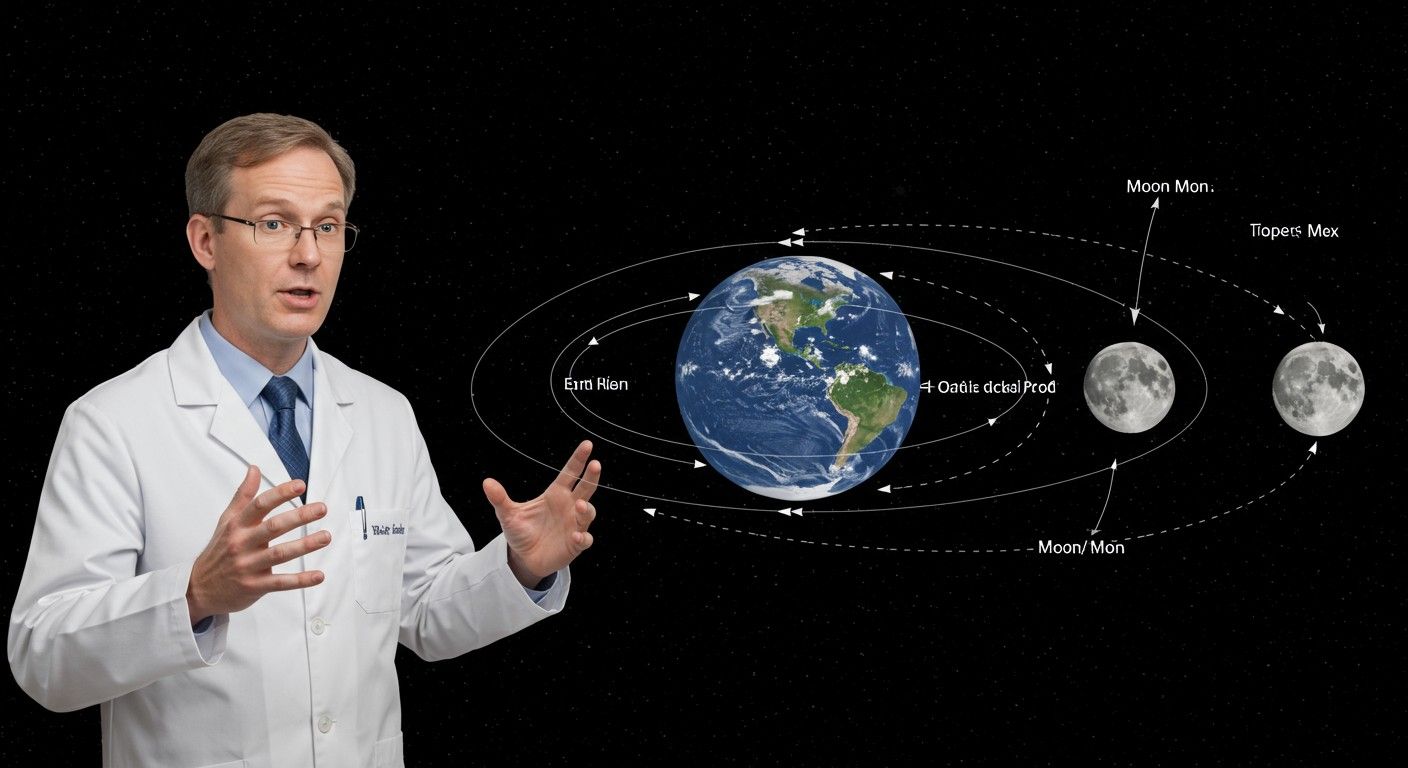 A Föld és a Hold mindig ugyanazt az oldalukat mutatják.