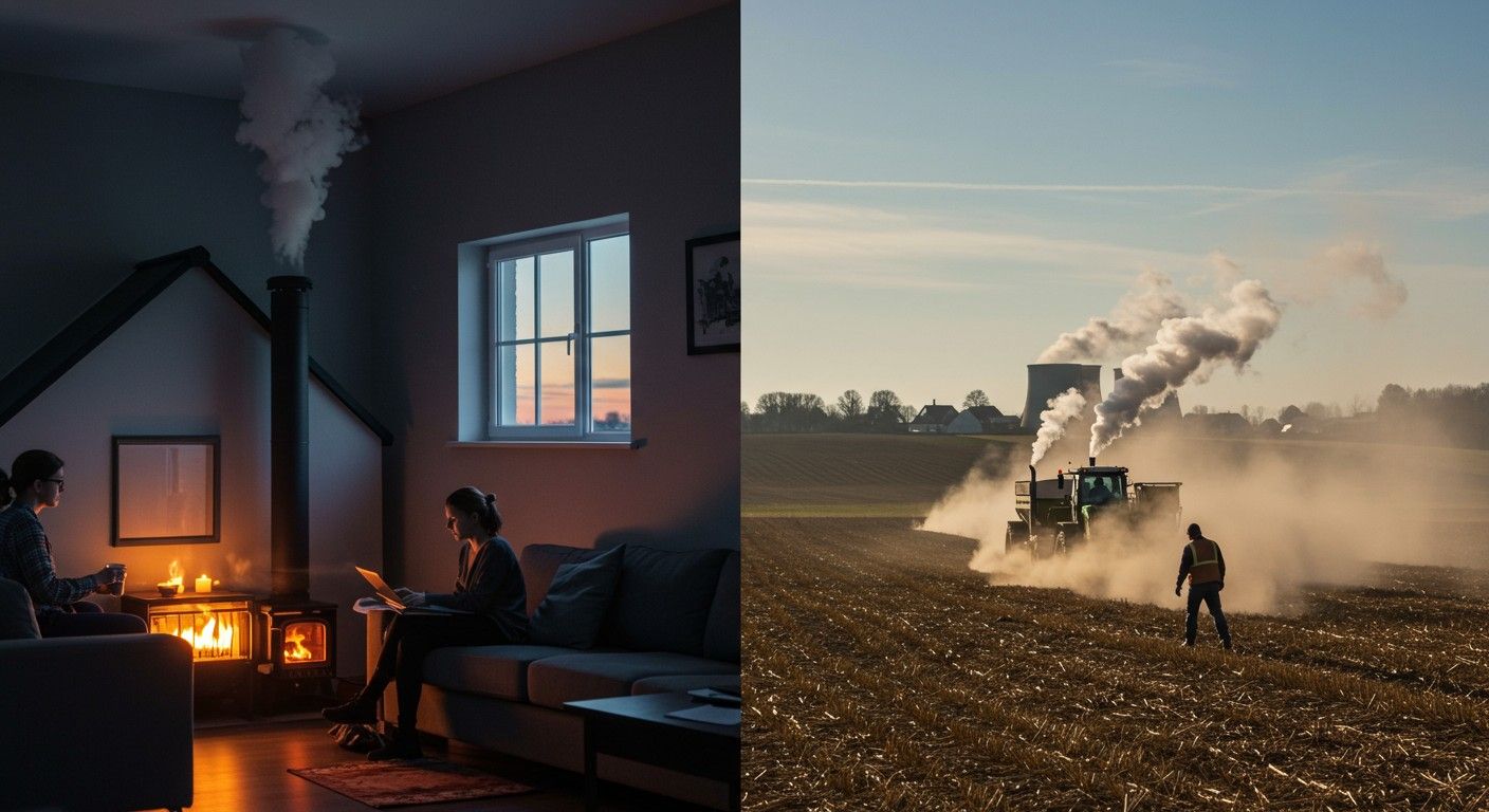 A fűtés és mezőgazdaság jelentős CO2-kibocsátó források.