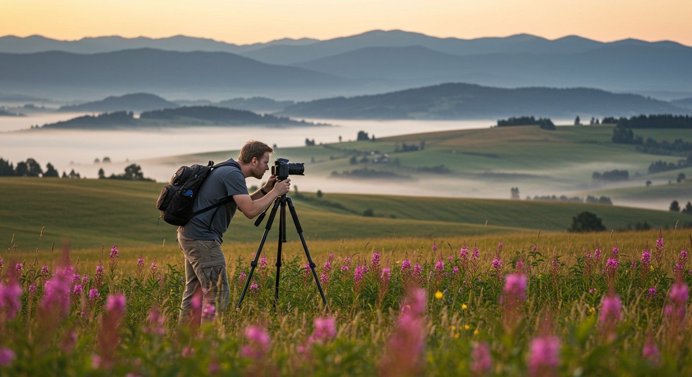 A hiperfokális távolság növeli a tájképek élességét.