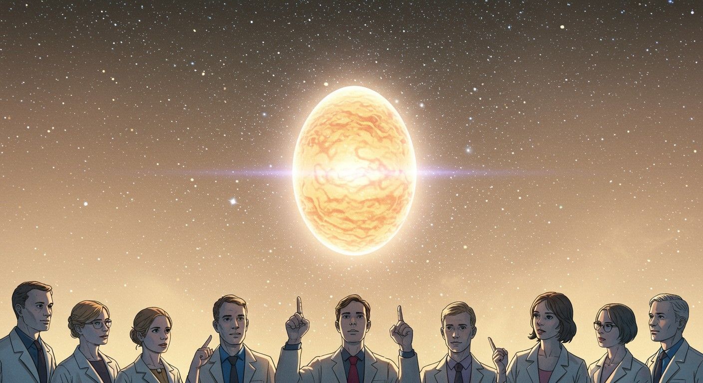 A kozmikus tojás elmélete a világegyetem születését magyarázza.