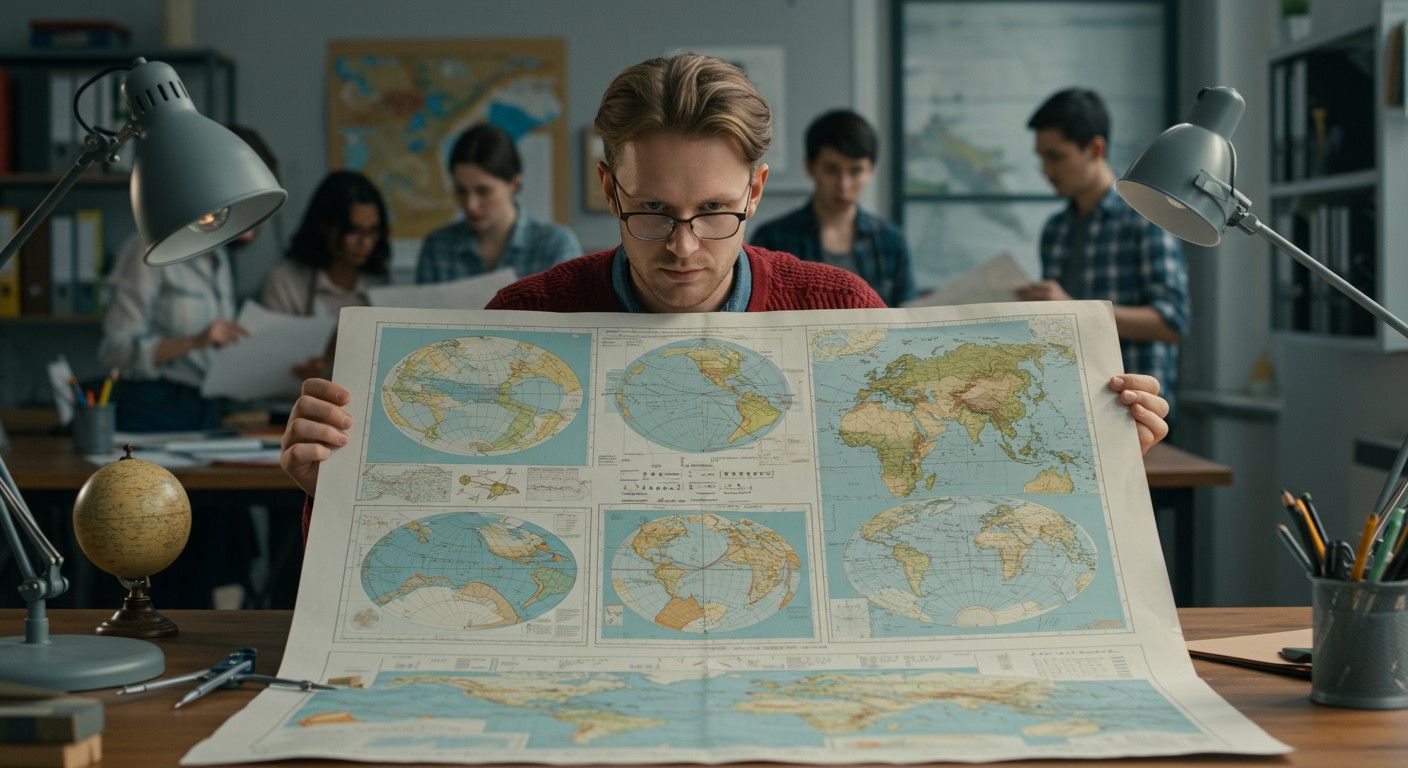 A kúpvetületek torzulásai kisebbek a középpont közelében.