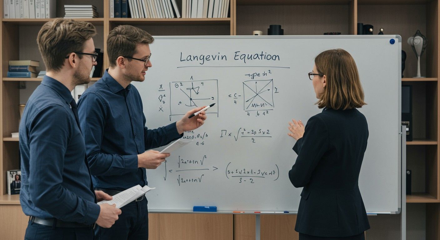 A Langevin-egyenletek a statisztikus fizika alapkövei.