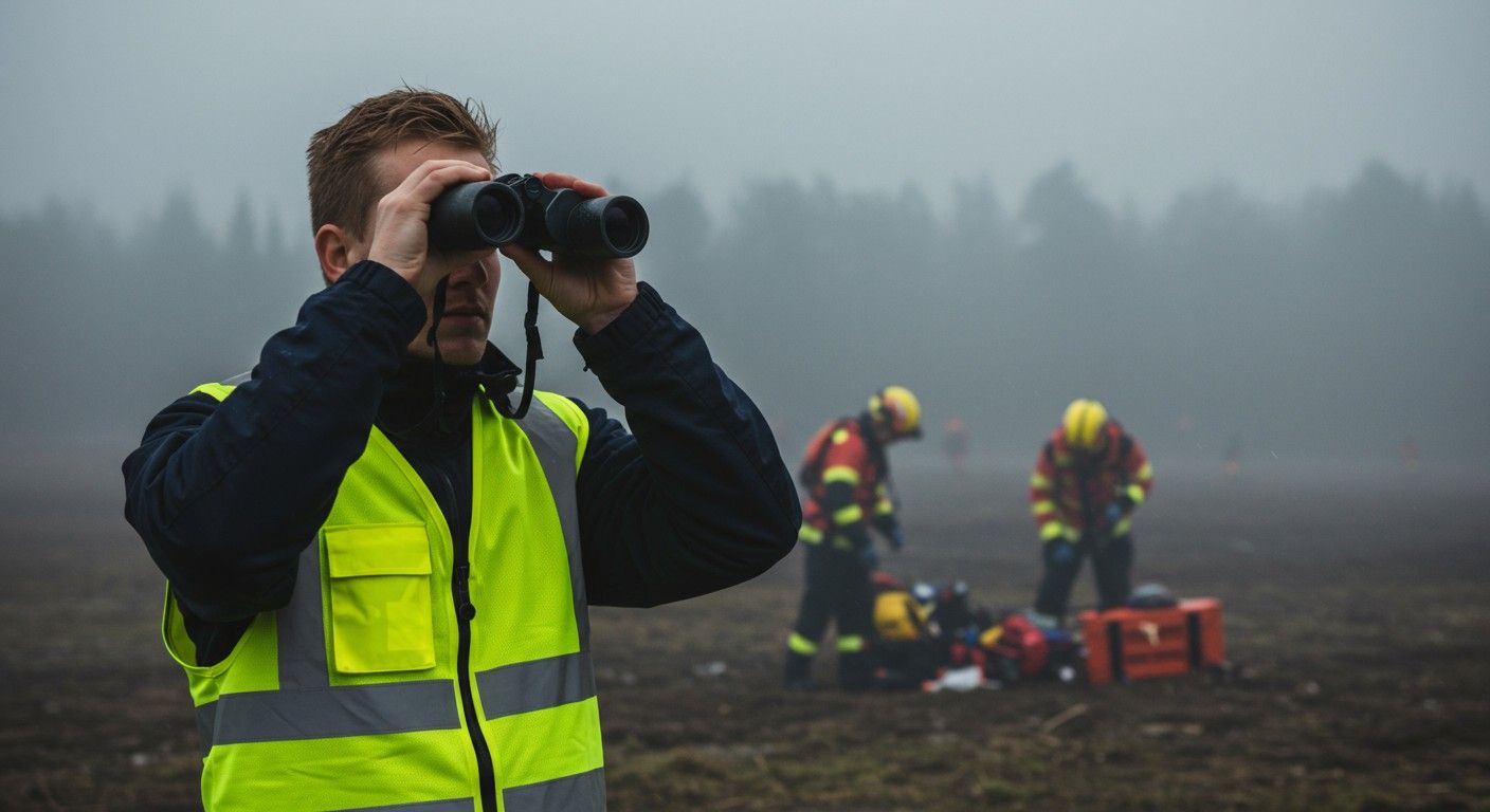 Extremitások között a látástávolság kulcsfontosságú a mentésben.