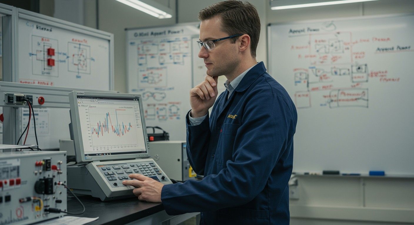 A látszólagos teljesítmény mértékegysége: voltamper (VA).