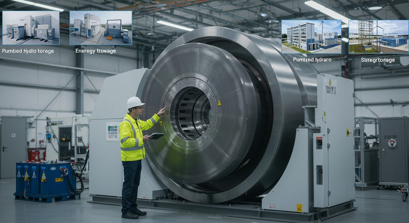 A lendkerék gyors energiatárolást biztosít alacsony veszteséggel.