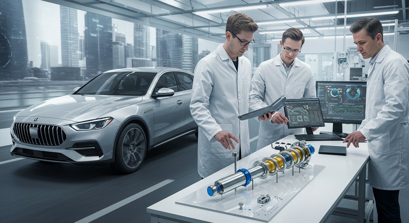 A jövő lengéscsillapítói AI-val optimalizált teljesítményt nyújtanak.