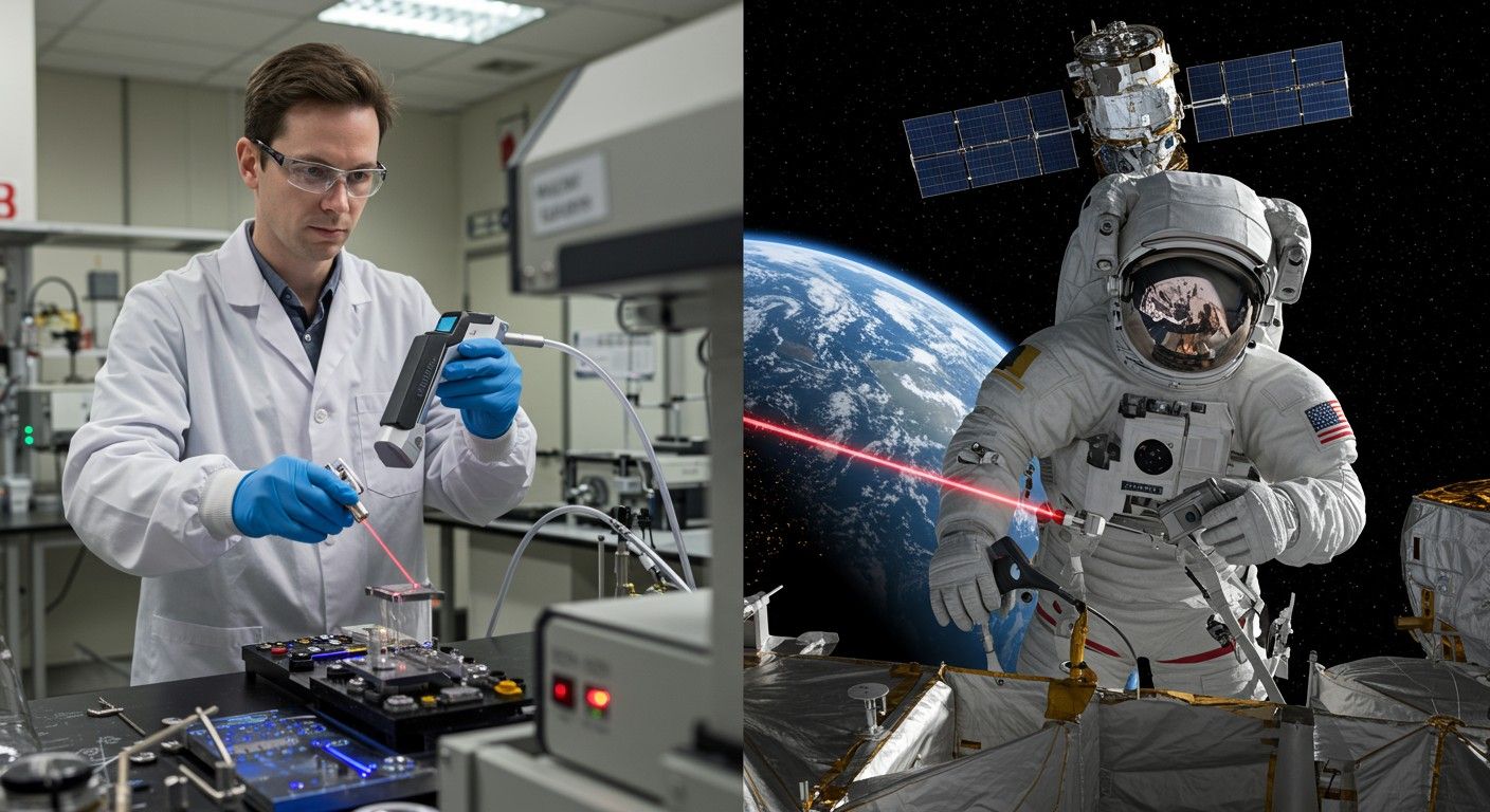 A lézerek kulcsszerepet játszanak az űrkutatásban és orvostudományban.