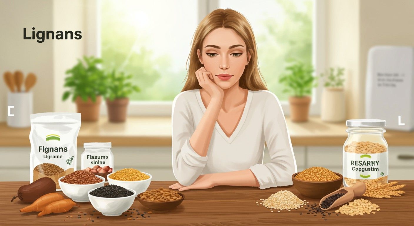 A lignánok fitoösztrogén hatása segíthet a hormonális egyensúlyban.