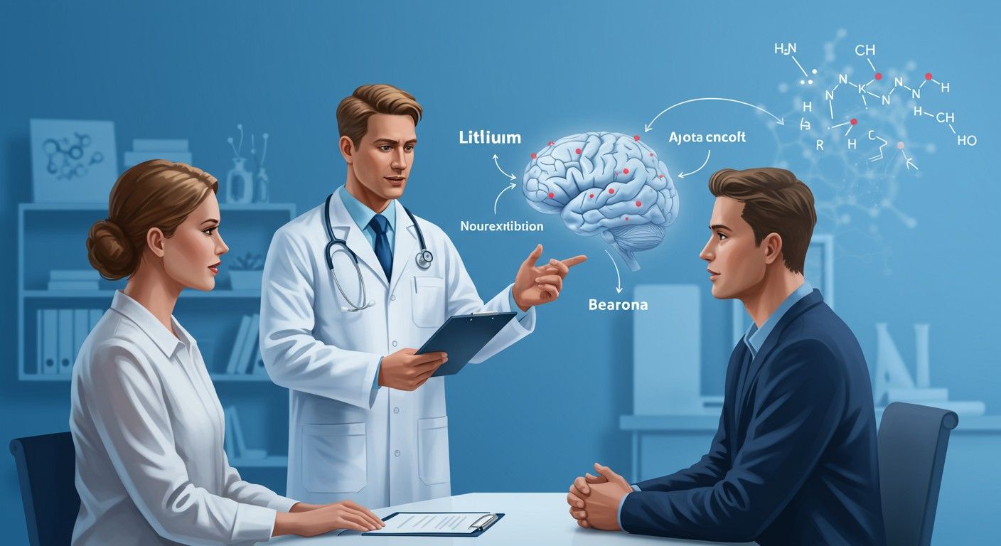 A lítium stabilizálja a hangulatot és csökkenti a szorongást.