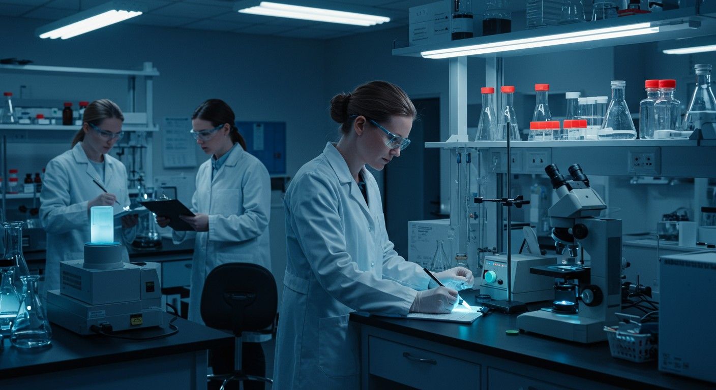 A lumineszcencia mérése kulcsszerepet játszik az analitikában.