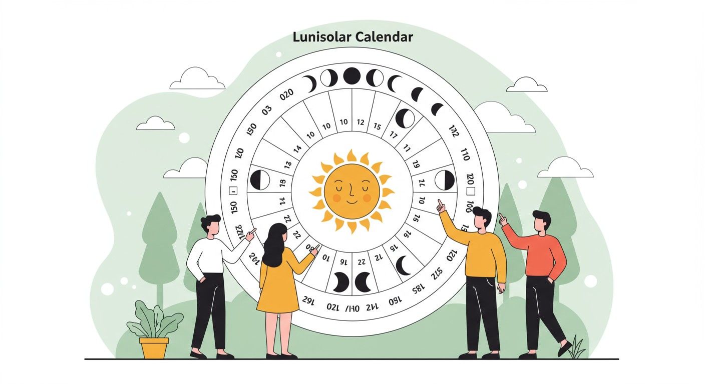 A luniszoláris naptárak pontosan követik a holdfázisokat.