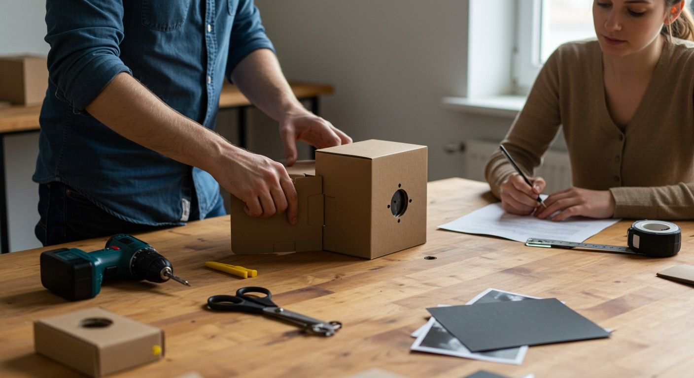 A lyukkamera egyszerűsített fényképezési technika, könnyen megvalósítható.
