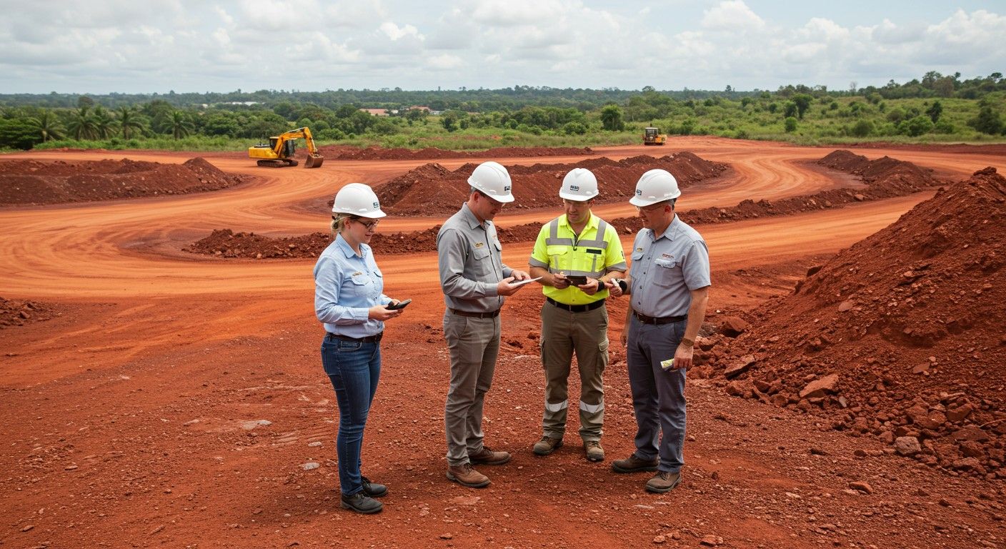 A mállási maradékok bauxitforrást biztosítanak a gazdaságnak.