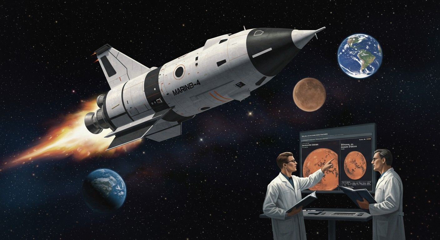 A Mariner-4 volt az első űrszonda, amely Marsról képeket küldött.