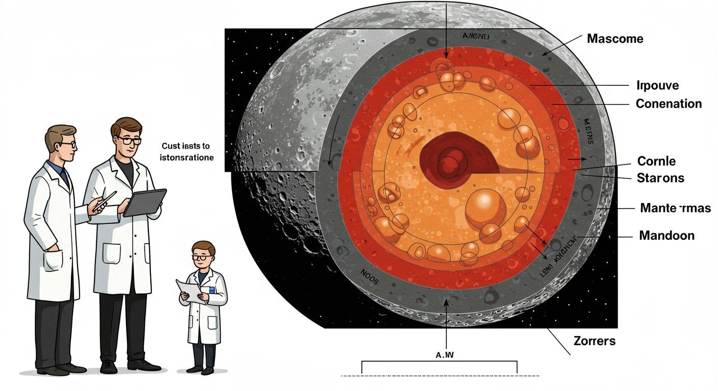 A masconok a Hold gravitációs mezőjét befolyásolják.
