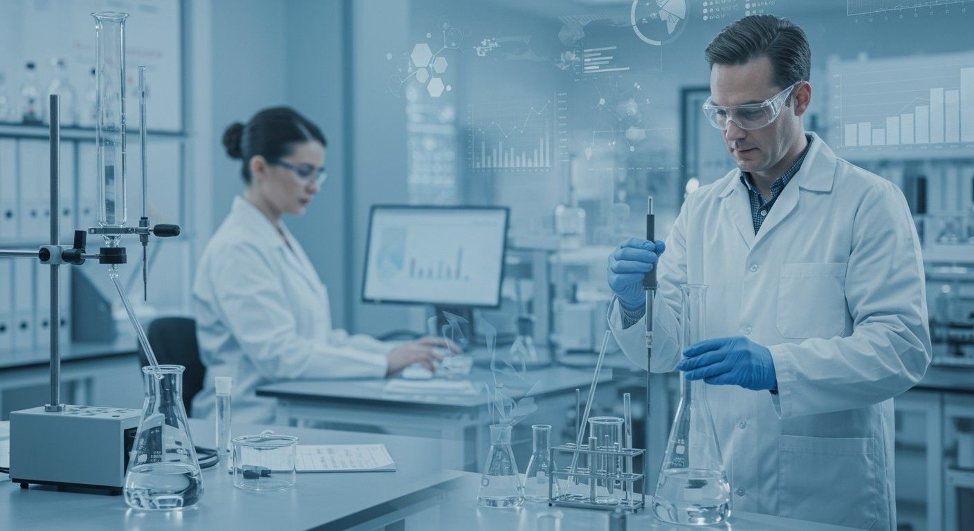 A mennyiségi analízis alapvető a minőségellenőrzésben és kutatásban.
