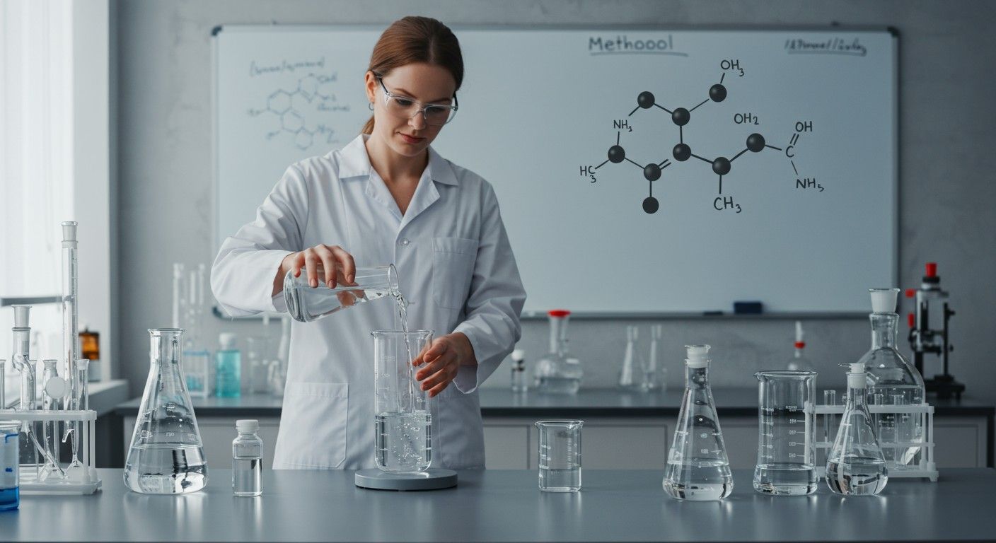 A metanol előállítása szintézisgázból, hidrogén és szén-monoxidból történik.