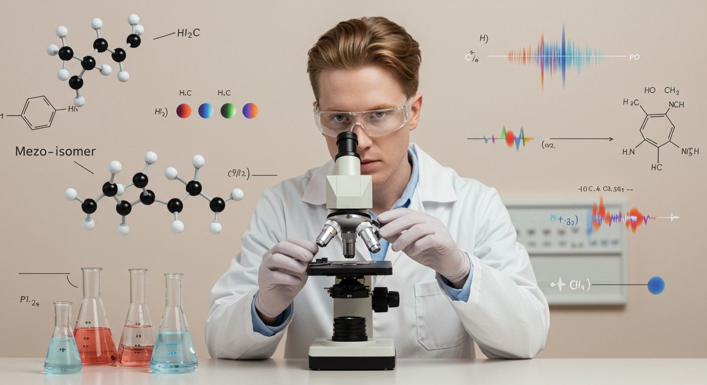 A mezo-izomerek nem optikailag aktívak, de szimmetrikusak.