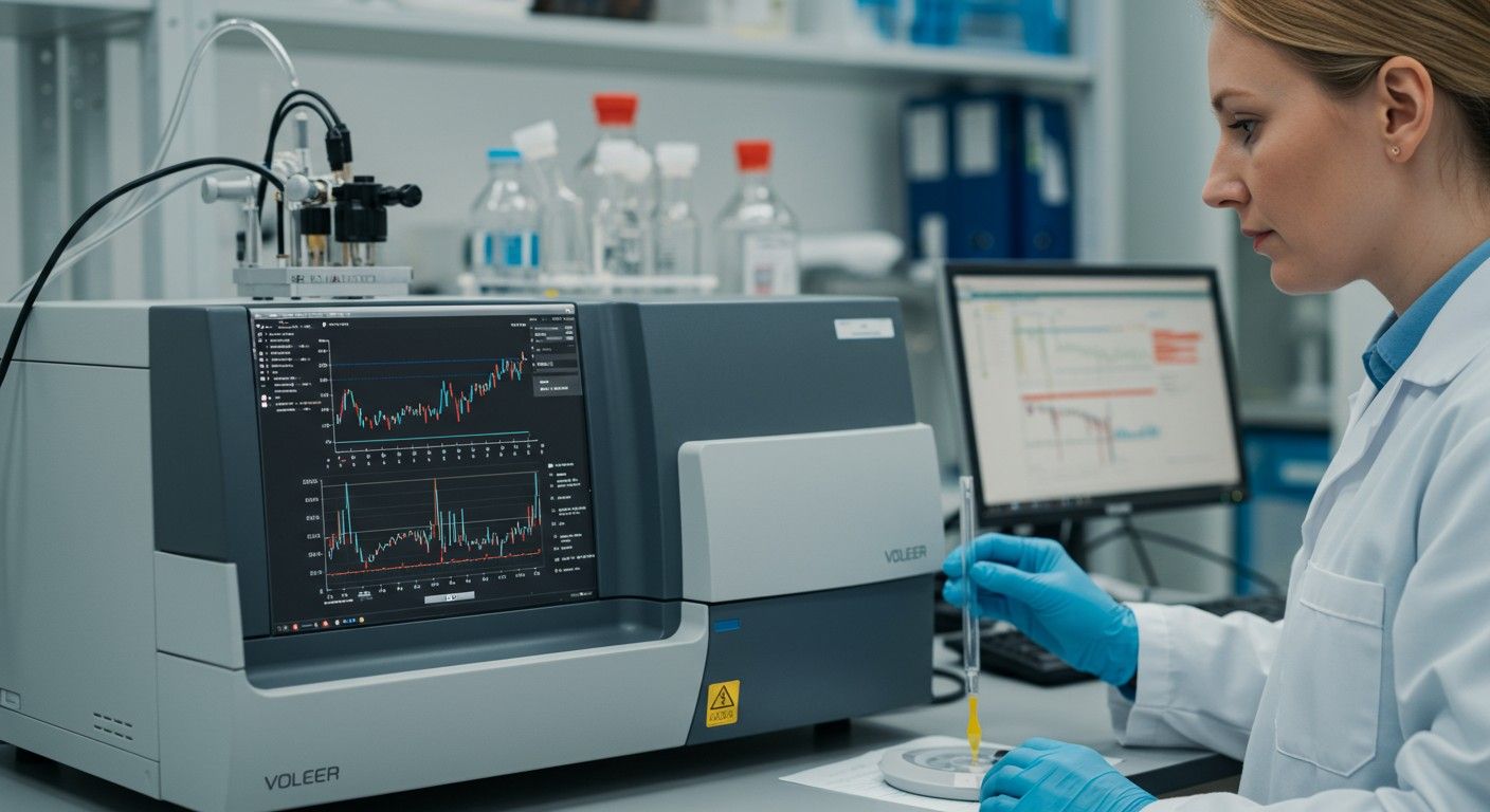 A műszeres elemzés segíti a pontos laboratóriumi méréseket.