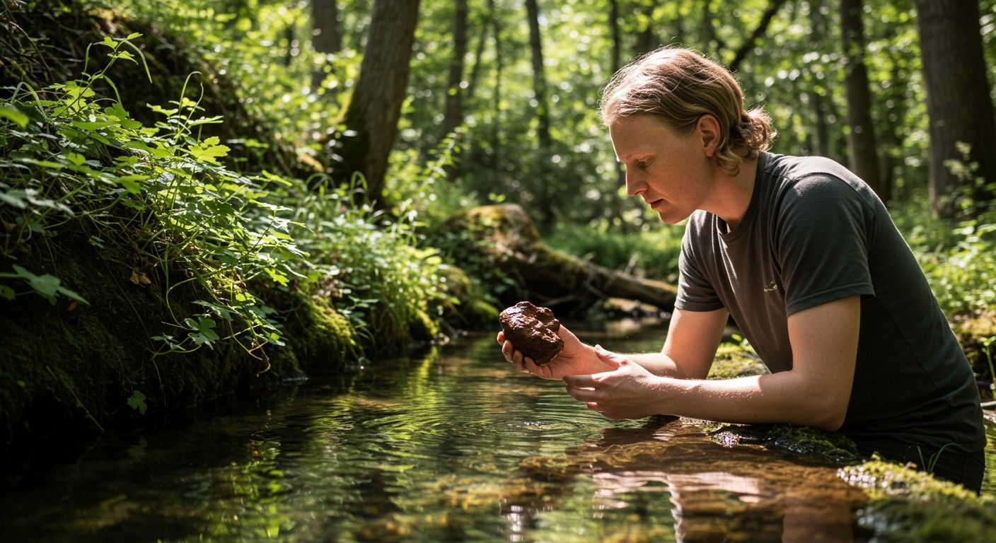 A nakrit vízben oldódó ásványi anyagokat tartalmaz.