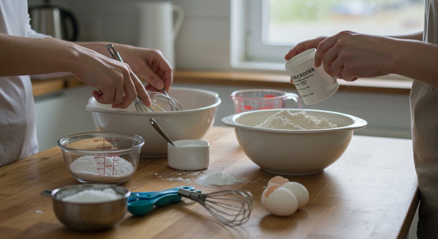 A nátrium-bikarbonát segít a sütemények könnyű textúrájában.