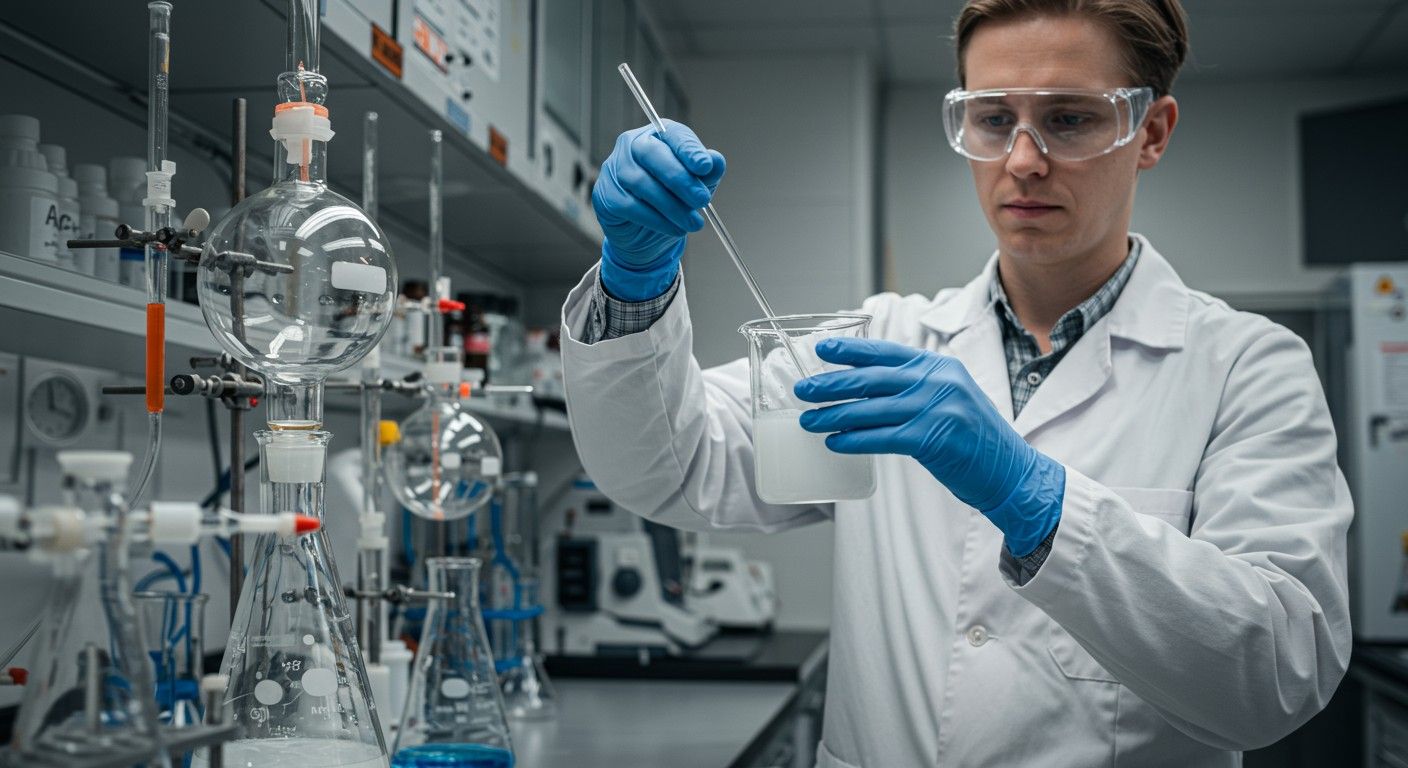 A nátrium-hidroxid előállításához elektrolízist alkalmaznak sóoldatban.