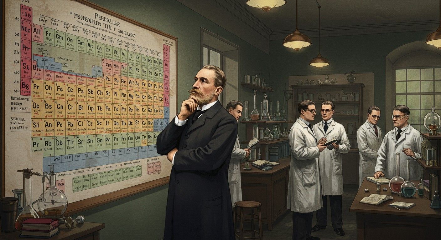 A periódusos rendszer rendszerbe foglalja az elemek tulajdonságait.