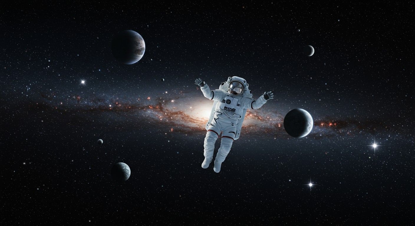 A vákuum az űrben a legtermészetesebb légüres tér.