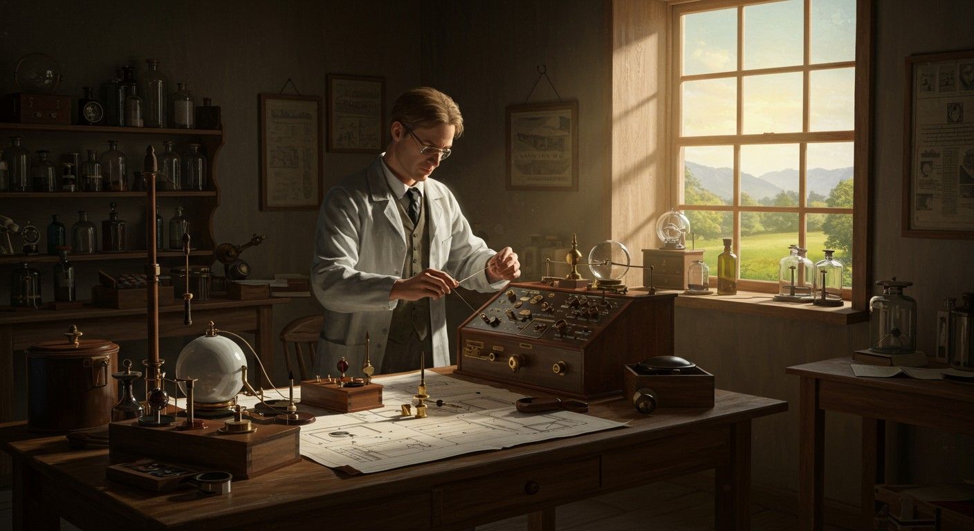 Marconi 1895-ben kísérletezte ki az első vezeték nélküli kommunikációt.