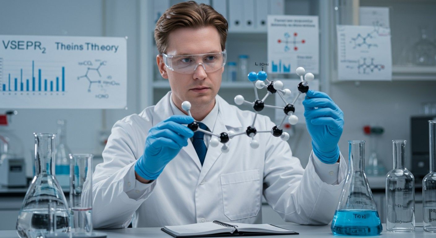 A VSEPR elmélet segít megérteni a molekulák alakját.