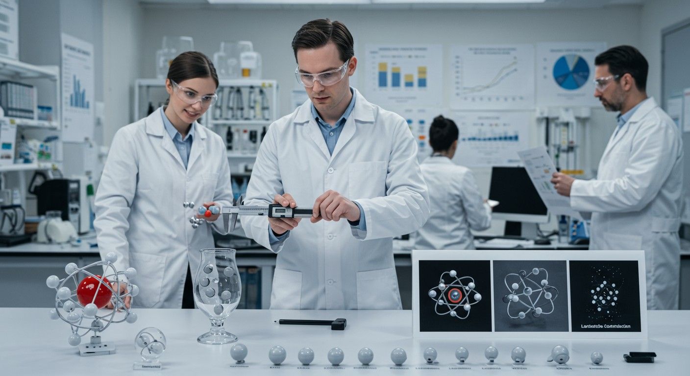 Az atom- és ionsugarak változása a lantánidákban meghatározó.