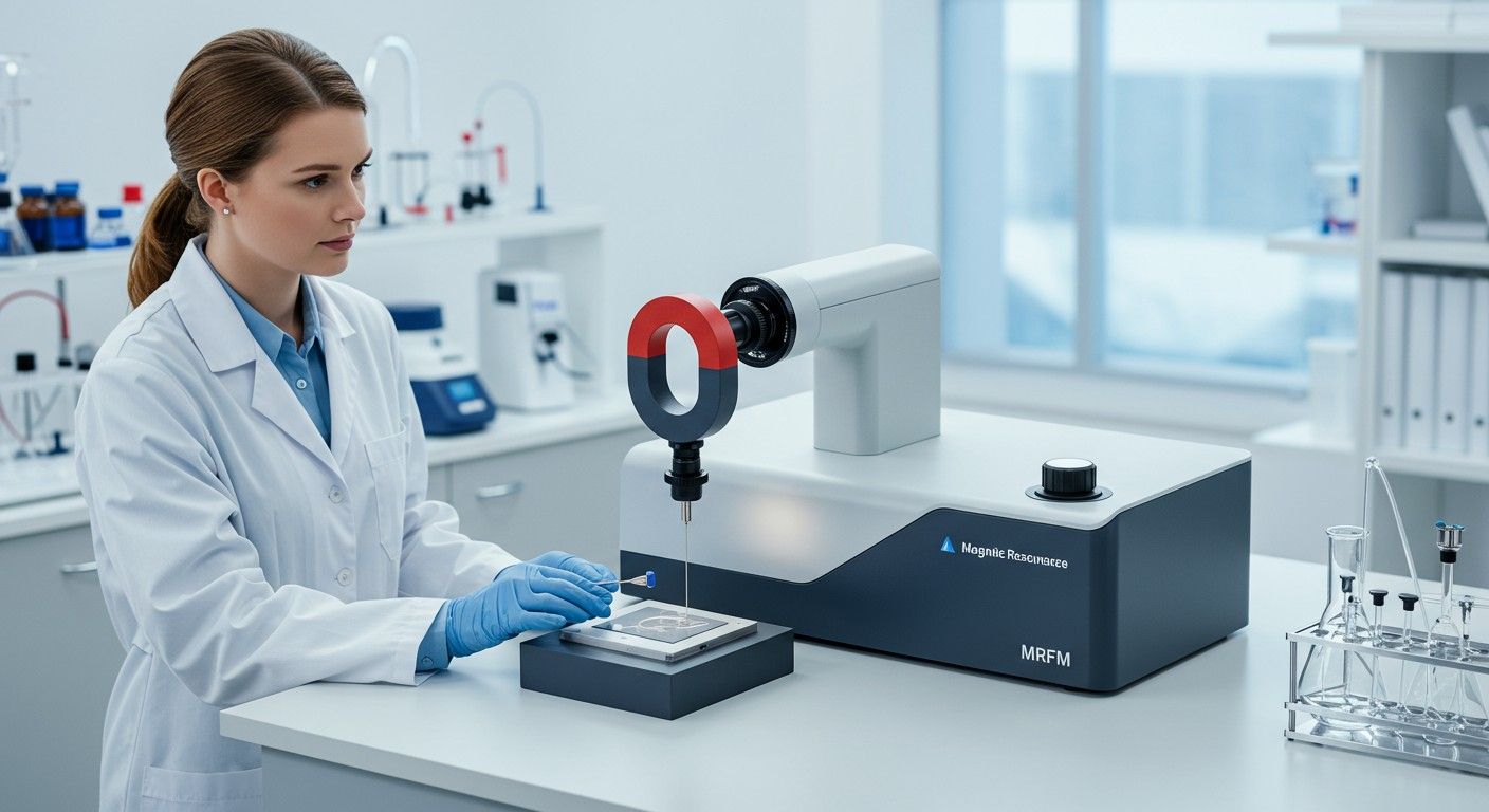 Az MRFM a mágneses mező dinamizmusára alapoz.