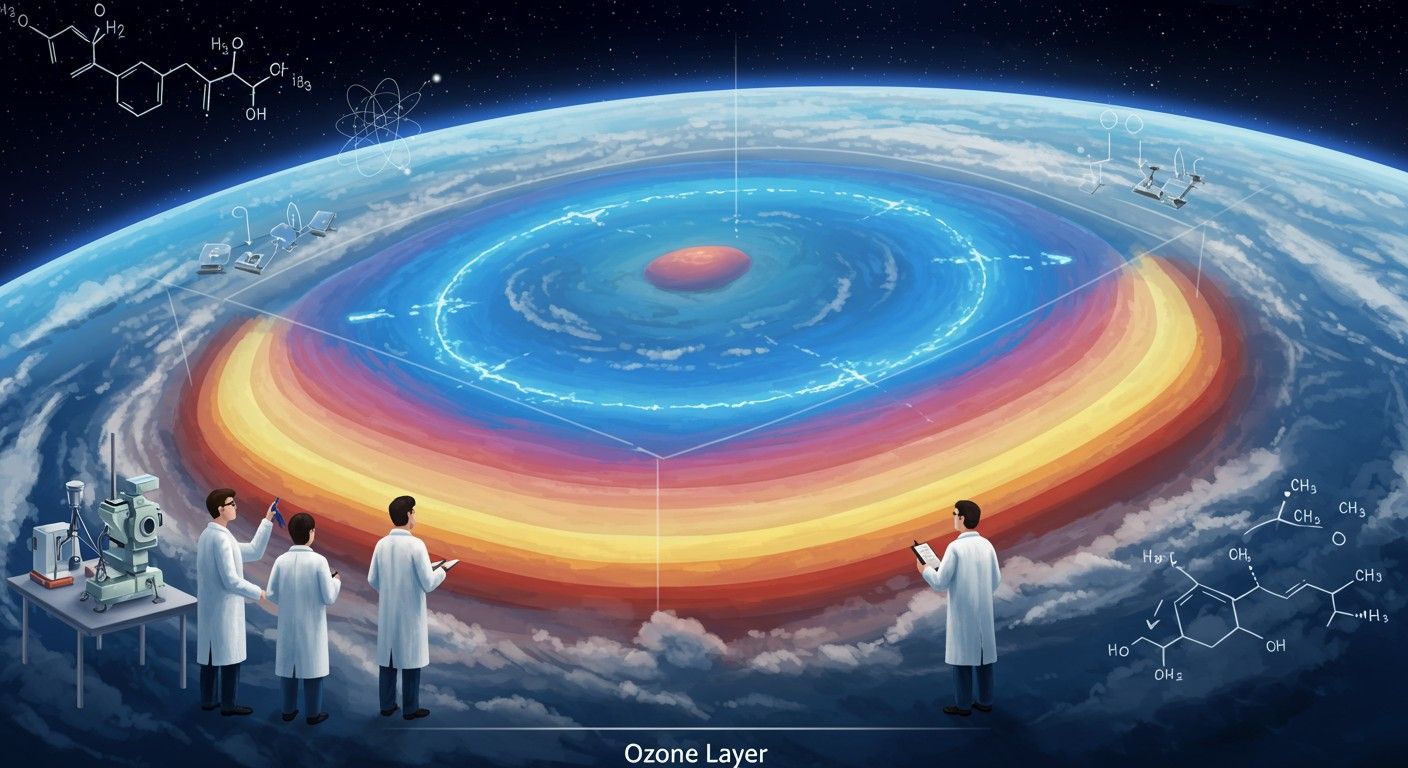 Molina felfedezései segítettek megérteni az ózonréteg pusztulását.