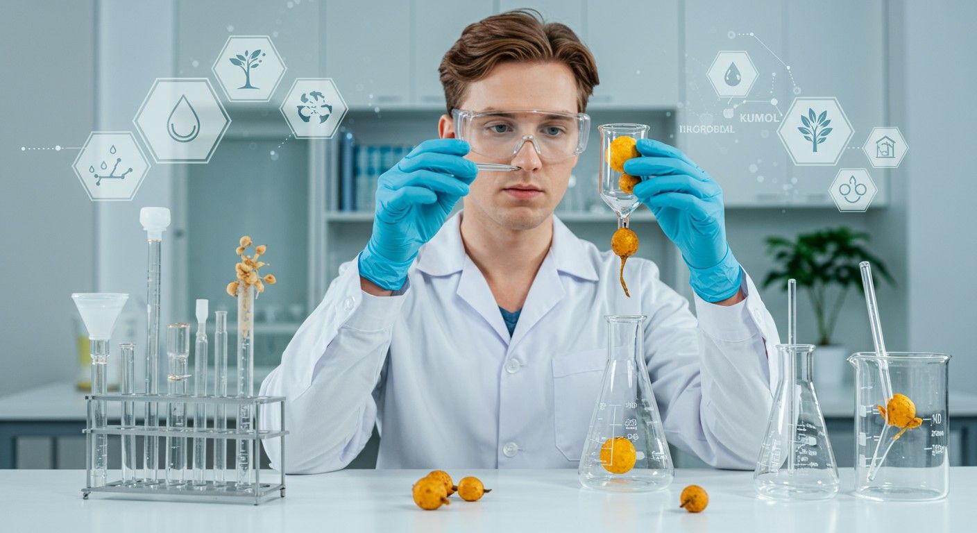 A kumol kezelése során fontos a megfelelő biztonsági intézkedés.