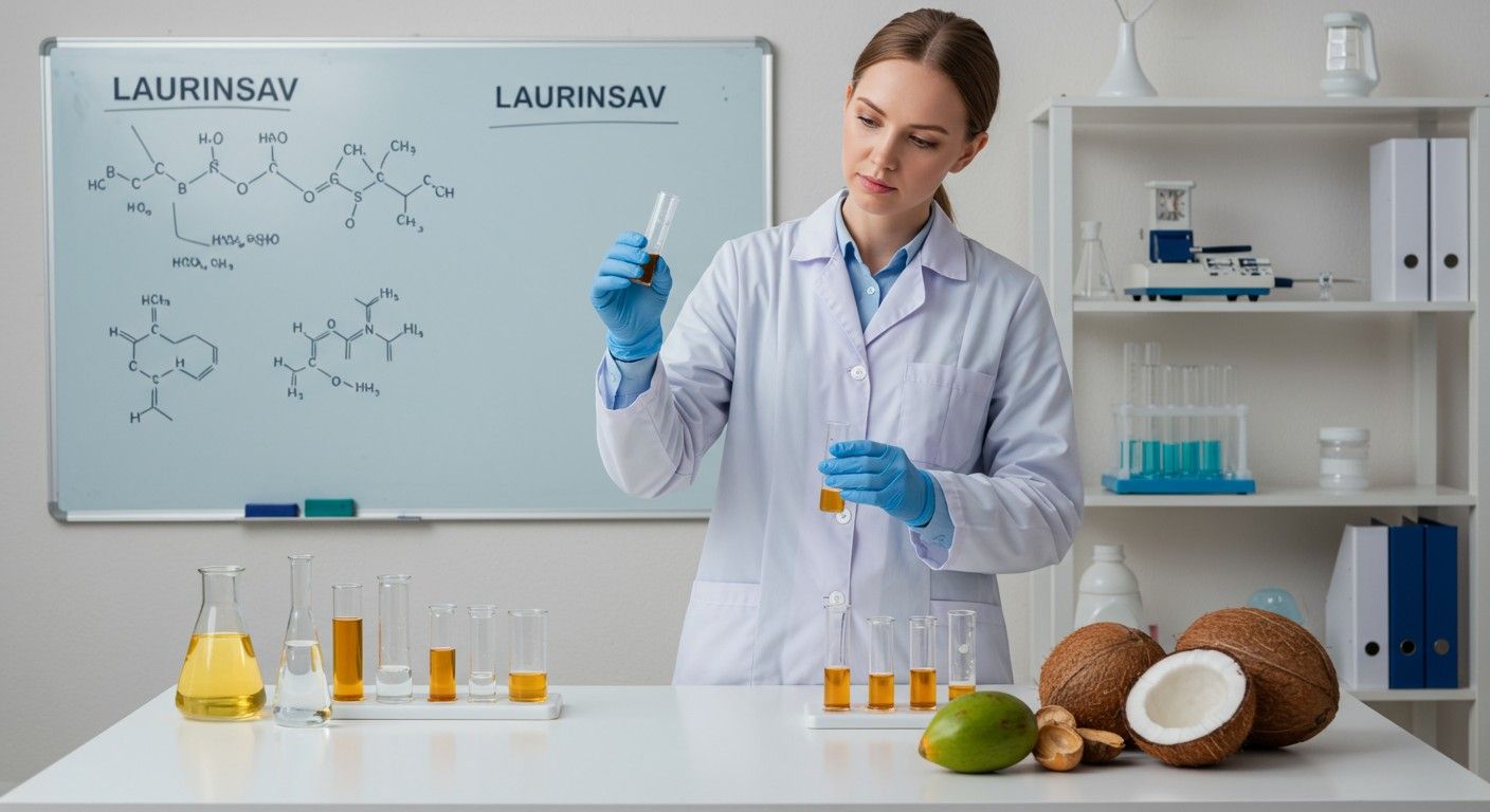 A laurinsav antimikrobiális hatású, erősíti az immunrendszert.