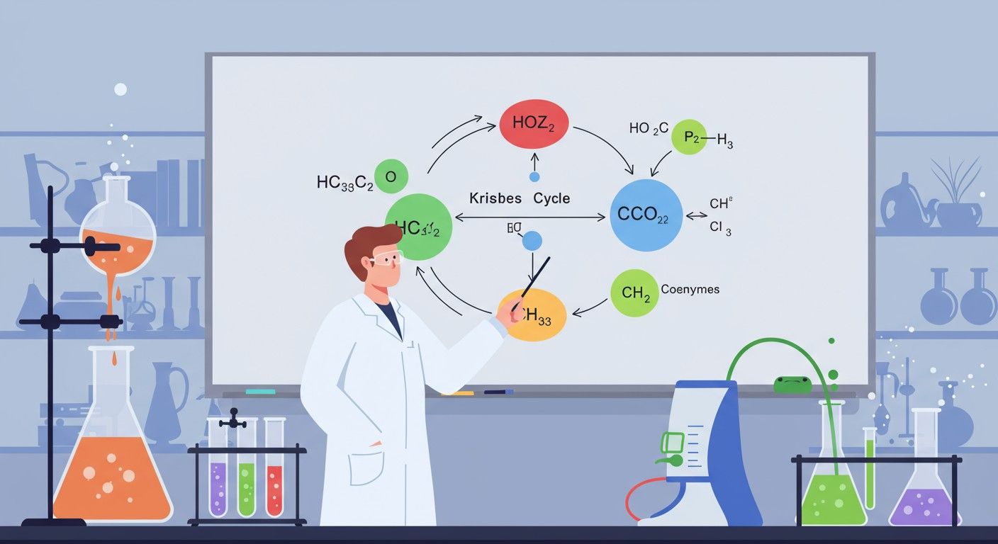 A Krebs-ciklus ATP-t, NADH-t és FADH2-t termel.