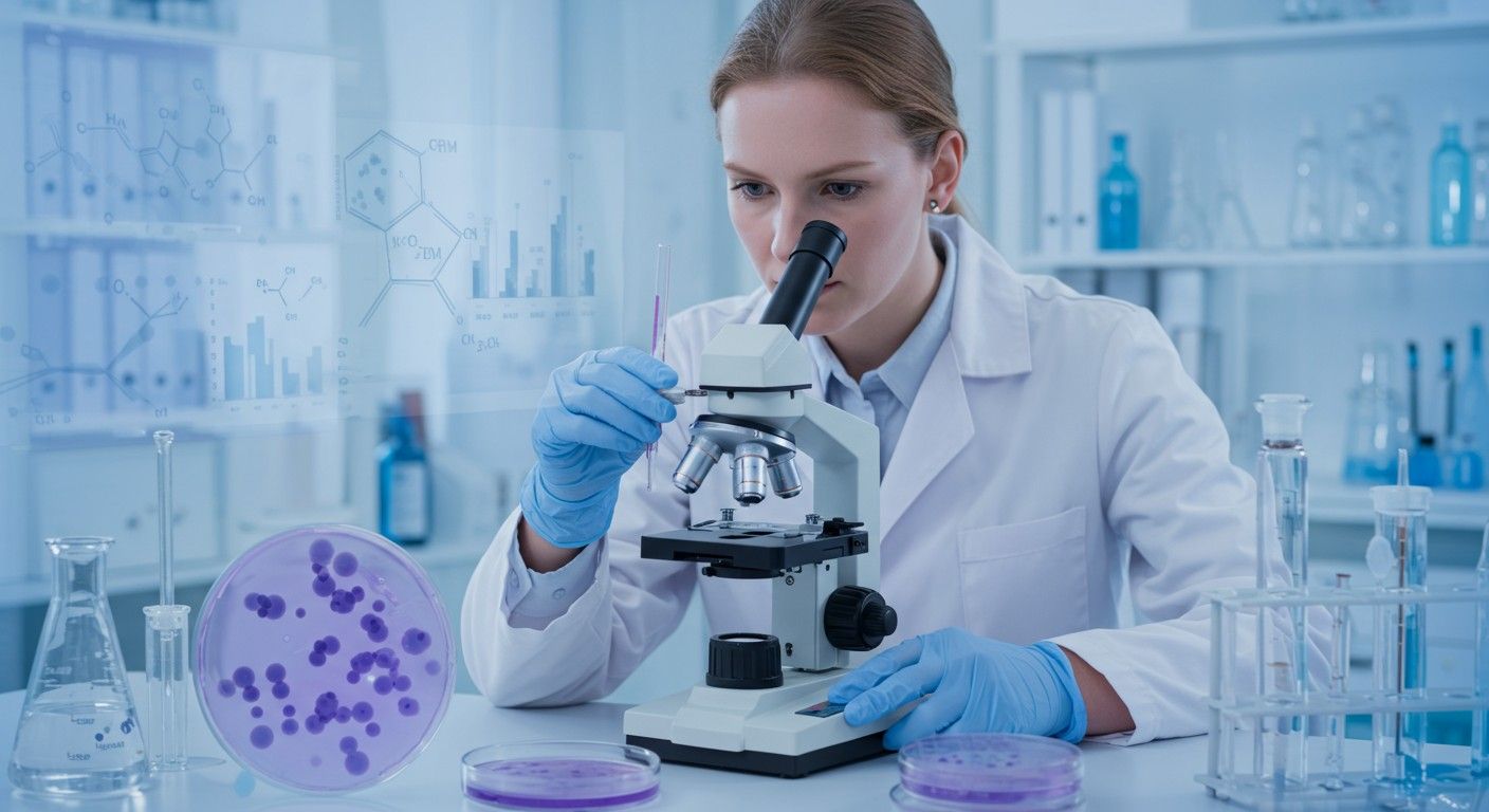 A kristályviolettet baktériumok festésére és diagnosztikára használják.
