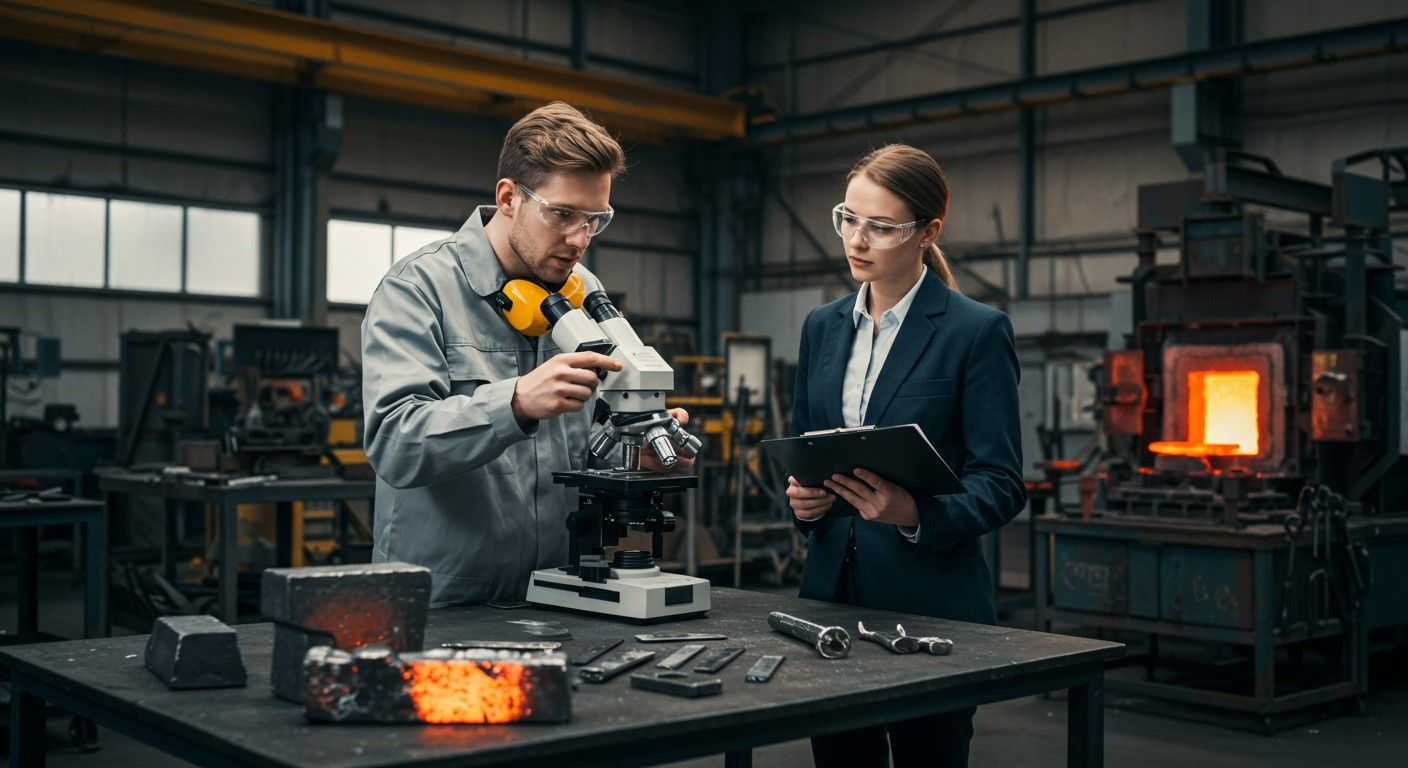 A fizikai metallurgia a fémek tulajdonságait vizsgálja.