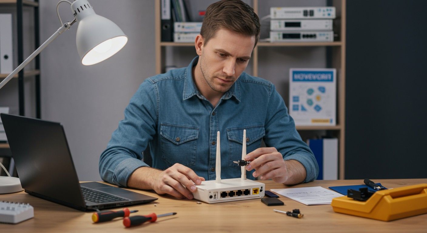 A modem hibaelhárításához gyakran segít a resetelés.
