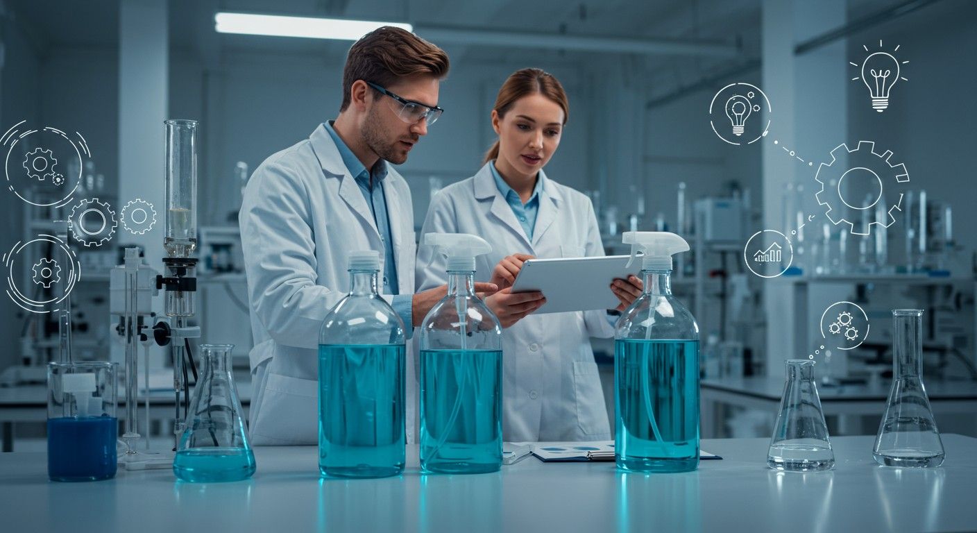 A nanotechnológia forradalmasítja a lúgos tisztítószerek hatékonyságát.